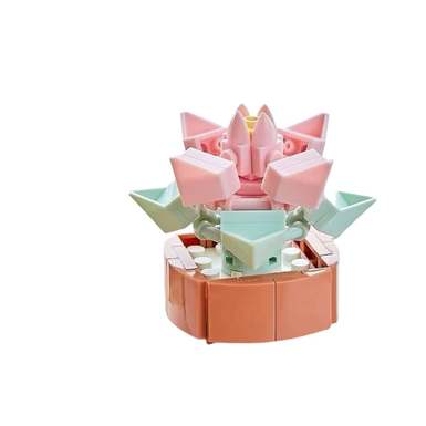 DiamondHorse104succulentbuildingblockflowermusichighstylesmallparticlebuildingblockflowerboyandgirltoypuzzletoy