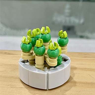 DiamondHorse104succulentbuildingblockflowermusichighstylesmallparticlebuildingblockflowerboyandgirltoypuzzletoy