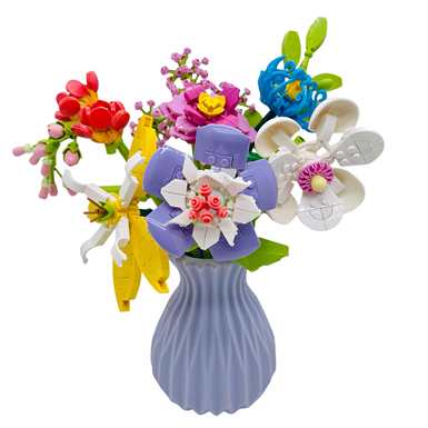 Diamondhorseflowerpottedplant109-3LEGOstylesmallparticlebuildingblockflowerboyandgirltoypuzzletoy