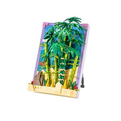 DiamondHorseBambooPhotoFrame112-8LegostyleSmallParticleBuildingBlocksFlowerToysforBoysandGirlsPuzzleToys