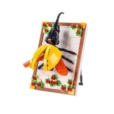 DiamondHorseInsectUnicornFairyPhotoFrame112-7LegostyleSmallParticleBuildingBlocksFlowerChildren'sBoysandGirlsCrossborderToyPuzzleToy