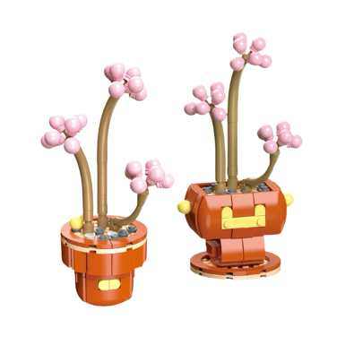 Diamondhorsesucculentpottedplant113-7LEGOstylesmallparticlebuildingblocks,flowertoysforboysandgirls,puzzletoys
