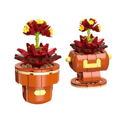 Diamondhorsesucculentpottedplant113-8LEGOstylesmallparticlebuildingblocks,flowertoysforboysandgirls,puzzletoys