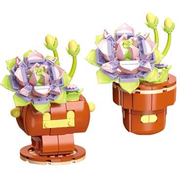 Diamondhorsesucculentpottedplant113-14LEGOstylesmallparticlebuildingblocks,flowertoysforboysandgirls,puzzletoys