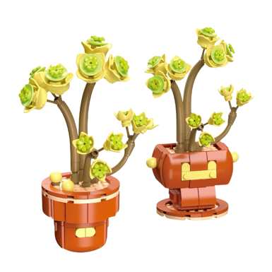 Diamondhorsesucculentpottedplant113-16LEGOstylesmallparticlebuildingblocks,flowertoysforboysandgirls,puzzletoys