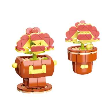 Diamondhorsesucculentpottedplant113-19LEGOstylesmallparticlebuildingblocks,flowertoysforboysandgirls,puzzletoys