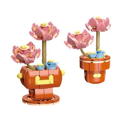 Diamondhorsesucculentpottedplant113-21LEGOstylesmallparticlebuildingblocks,flowertoysforboysandgirls,puzzletoys