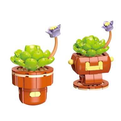 Diamondhorsesucculentpottedplant113-23LEGOstylesmallparticlebuildingblocks,flowertoysforboysandgirls,puzzletoys