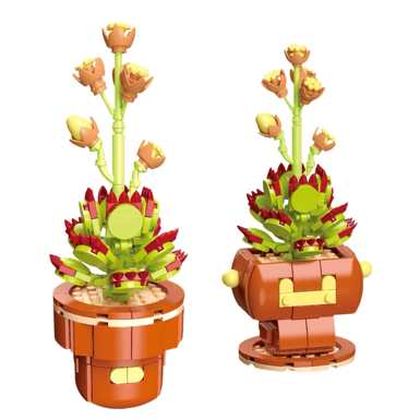 Diamondhorsesucculentpottedplant113-24LEGOstylesmallparticlebuildingblocks,flowertoysforboysandgirls,puzzletoys