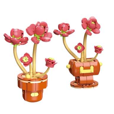 Diamondhorsesucculentpottedplant113-25LEGOstylesmallparticlebuildingblocks,flowertoysforboysandgirls,puzzletoys