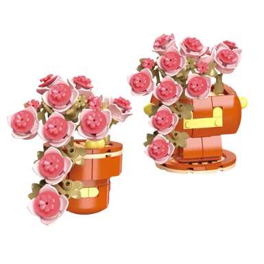 Diamondhorsesucculentpottedplant113-27LEGOstylesmallparticlebuildingblocks,flowertoysforboysandgirls,puzzletoys