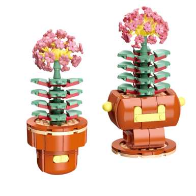 Diamondhorsesucculentpottedplant113-31LEGOstylesmallparticlebuildingblocks,flowertoysforboysandgirls,puzzletoys