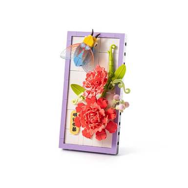 DiamondHorse115-4InsectMothMingdeWeixinPhotoFrameLegostyleSmallParticleBuildingBlocksFlowerBoysandGirlsChildren'sToysPuzzleToys