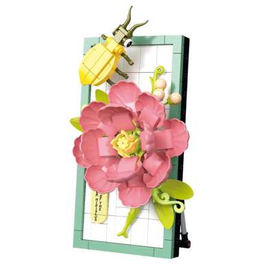 Diamondhorse115-13insectbeetlehibiscusflowerphotoframeLegostylesmallparticlebuildingblockflowerboysandgirlschildren'stoypuzzletoy