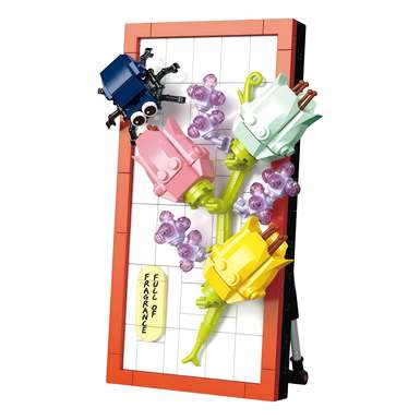 DiamondHorse115-16InsectSpiderTulipPhotoFrameLegostyleSmallParticleBuildingBlocksFlowerBoysandGirlsChildren'sToysPuzzleToys