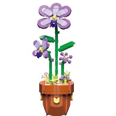 DiamondHorse116-12OrchidBuildingBlocksFlowerMusicHighStyleSmallParticleBuildingBlocksFlowerBoysandGirlsToyPuzzleToy