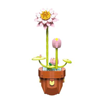 DiamondHorse116-18WaterLilyBuildingBlocksFlowerMusicHighStyleSmallParticleBuildingBlocksFlowerBoysandGirlsToyPuzzleToy