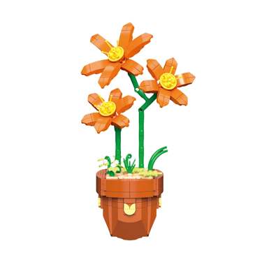 DiamondHorse116-19LavenderBlockFlowerMusicHighStyleSmallParticleBlockFlowerBoyandGirlToyPuzzleToy