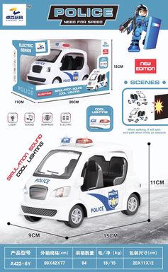 Electric car Electric universal police car with lights and music (without electricity)