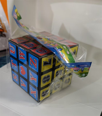 6.5 Digital black background three-level Rubik's cube educational toy