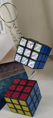 3.o Black background laser buckle third-order Rubik's cube educational toy