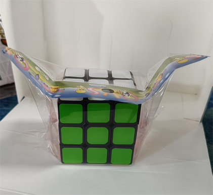 5.3 Black background six-color three-step Rubik's cube educational toy