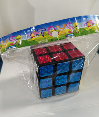 5.3 Black background laser third-order Rubik's cube educational toy