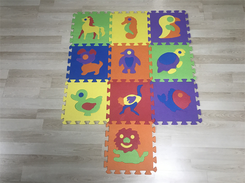 Animal EVA floor mats Stitching foam floor mats Household tatami bedroom crawling mats Thickened children floor mats