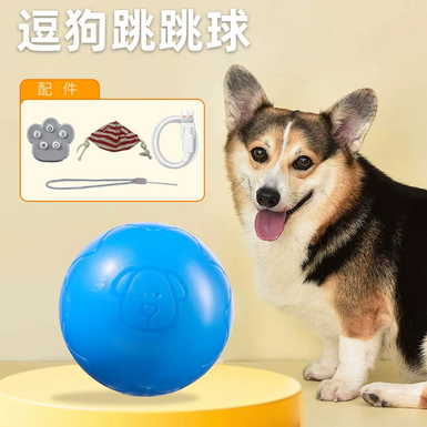 Amuse dog jumping ball + cloth bag (blue)