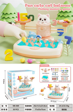 Cute Cat Fishing Scale