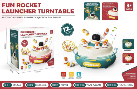 Rocket launcher turntable capture game