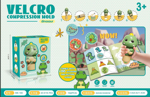 Magic Seal Stickers 100PCS+1 Album Dinosaur Edition