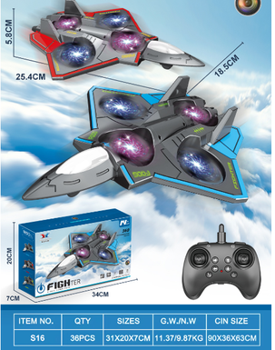 Dinggao four-foam fighter aircraft model aircraft drone quadcopter remote control aircraft