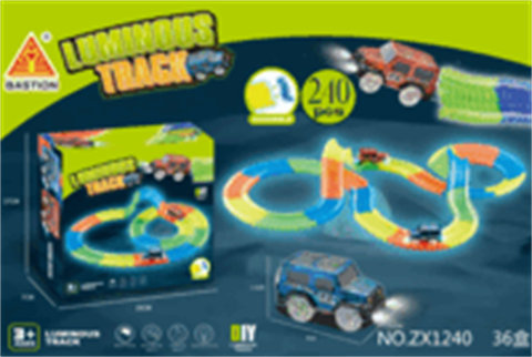 240 luminous tracks+1 light car