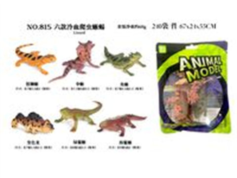 PVC solid cold-blooded crawling lizard pack of 6