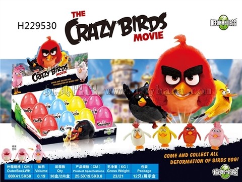 Angry Birds Transforming Egg (Pack of 12)