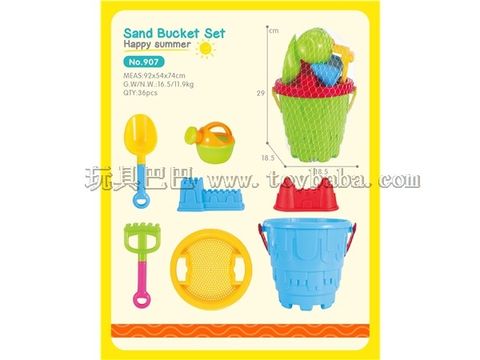 Beach bucket 7-piece set