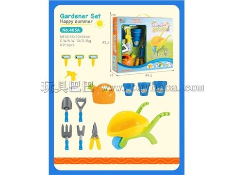 Garden Series Handcart 17-piece Beach Toys Splash Toys Summer Toys