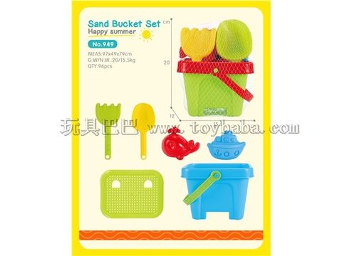 Beach bucket 6-piece set