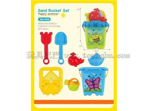 Beach bucket 7-piece set