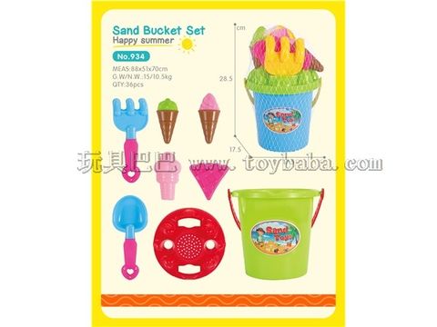 Beach bucket 8-piece set