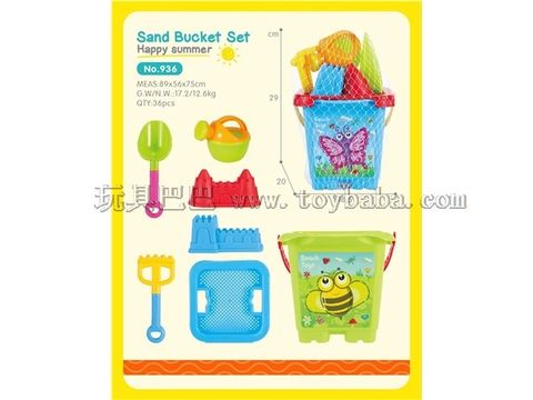 Beach bucket 7-piece set