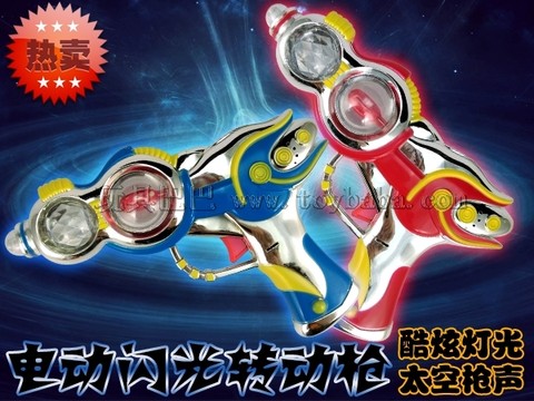 Factory direct sales electric flash rotating gun red and blue emergency flasher plus colorful dazzling NO.8645A popular children's toys