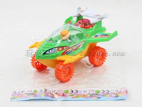 Pull-line ground and air fighter aircraft with lights