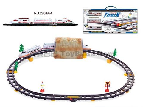 Electric rail train equipped with cave