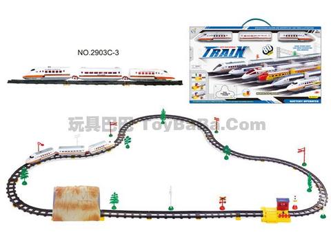 Electric rail train