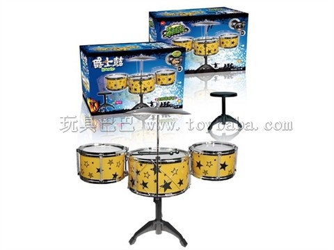 Jazz Drum Set (3 drums + chairs, Chinese)