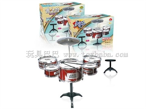 Jazz Drum Set (5 drums + chairs, Chinese)