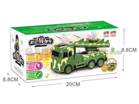 "National Defender" Electric Universal Air Defense Missile Vehicle (Music + Colorful Star Lights)