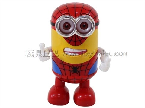 Electric dance Spider Man version of the Yellow Man with four lights music